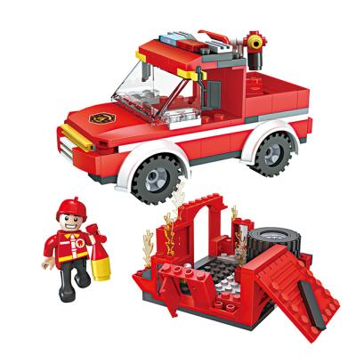 China COGO Building Toy 2 In 1 Deformation Blocks Toys Fire Fighting Truck Building Bricks for sale