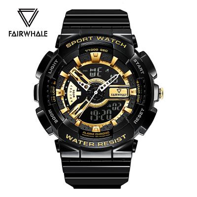 China Sports Automatic Rubber Adjustable Steel Belt Date Timer Chronograph Running Wristwatches for sale