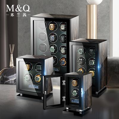 China OEM Factory Unique Luxury Wooden Watch Box With Custom Logo Displaying Case Wood Watch Winder for sale