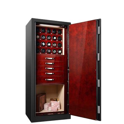 China Lxuxury Top Commodities Luxury High Quality Safety Box With Watch Winder And Jewelry Drawer Safe Aman Kluizen for sale