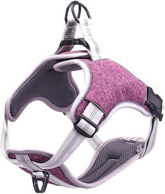 China Reflective High Quality Adjustable Private Label Pet Backpack Dog Harness for sale