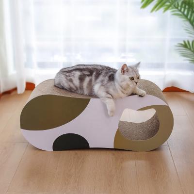 China Funny High Quality Luxury Cat Scratching Board With Toys for sale