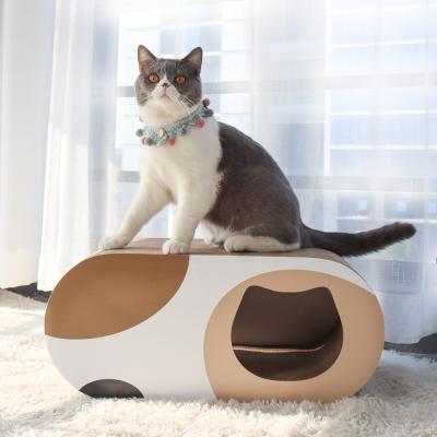 China Funny Multi-position Wrinkled Cat Scratching Cardboard Scratcher for sale