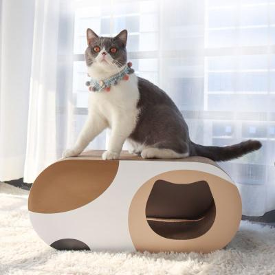 China Funny Latest Large Board Paw Care Green Cat Supplies Sofa Corrugated Pad Cat Scratch for sale