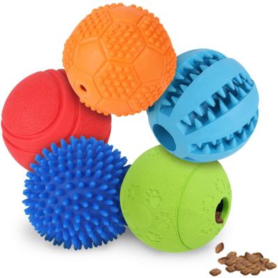 China OEM ODM Good Quality Sustainable Popular Plastic Dog Food Treat Ball Pet Toys for sale