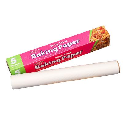 China Disposable Kitchen Oven Cooking Paper Silicone Oil Nonstick Baking Paper Roll for sale