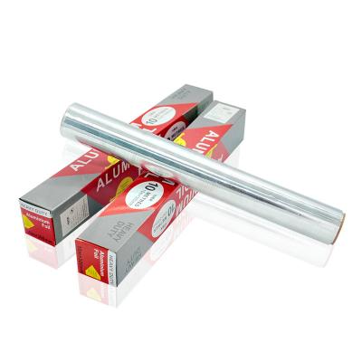 China Kitchen Use Wholesale Household Kitchen BBQ Aluminum Foil Baking Roll For Food Tin Foil Wrapping Paper for sale