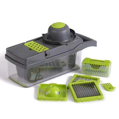 China Viable Multifunctional Vegetable Cutter Fruit Slicer Grater Shredders Drain Basket Slicers 8 In 1 Instruments Kitchen Accessories for sale