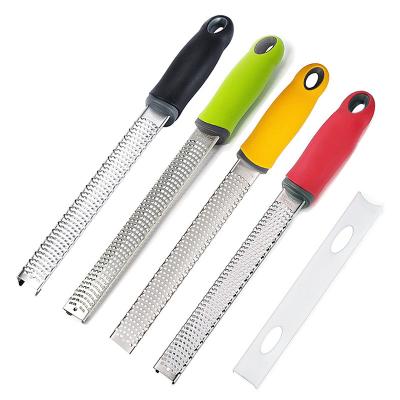 China Wholesale Hand Held Citrus Stocked Stainless Steel Graters Cheese Grater Lemon Zester Good Zesters For Kitchen for sale