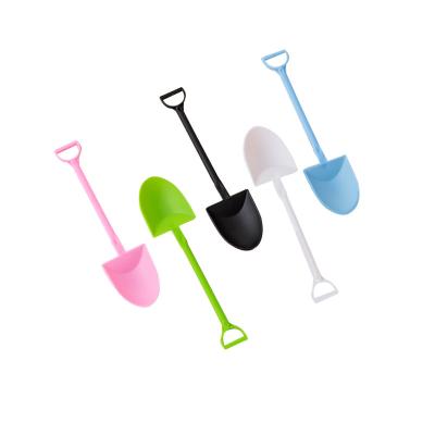 China Wholesale Stocked Individually Packaged Creative Disposable Plastic Cake Scoop Small Ice Cream Pudding Shovel for sale