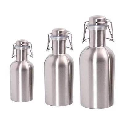 China Double Wall Airtight Seal Bottle PORTABLE Outdoor Stainless Steel Beverage Insulated Beer Shaker Keep Hot Or Cold for sale