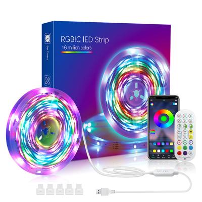 China RGBIC LED Strip TV Backlight Theme Park / Home Works With Alexa For Google Assistant Camera LED TV Backlight With Sync Box For LED Backlight TV ST for sale