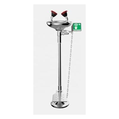 China Foot Pedal Operated Emergency Shower Eye Wash Station for Modern Emergency Situations for sale