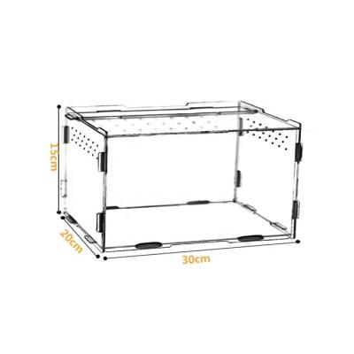 China Sustainable Disassembled Plexiglass Mini Greenhouse Acrylic Reptile Cages Wholesale for sale