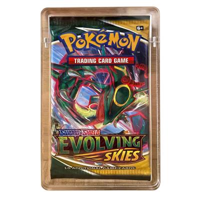 China Pokemon Magnetic Acrylic Booster Pack Protective Lid Case With Magnetic Lid for sale