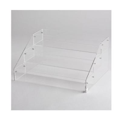 China High Transparent 3 Tier Countertops Acrylic Deep Display Disassembled for sale