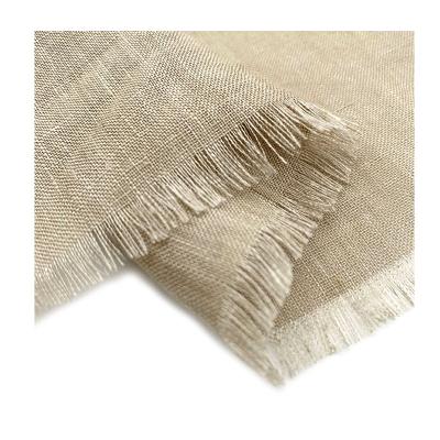 China QUICK DRY 135GSM Hot Product Pure Sand Linen Fabric 17*21s Sand Wash For Dress 100 Canvas Fabric for sale