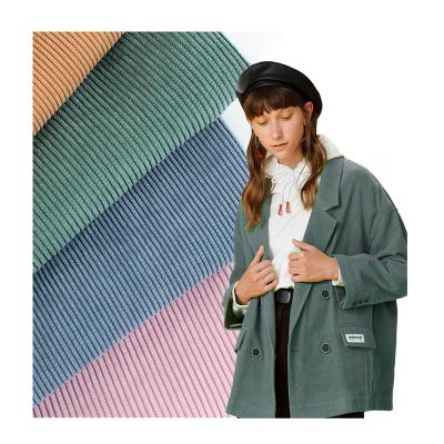 China Sale Pure Polyester Hoe Corduroy 11W 220GSM Nylon Fabric For Jacket for sale