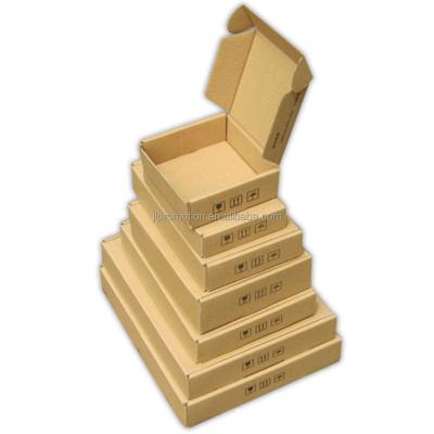 China Recycled Popular Recyclable Collapsible Mobile Shipping Cardboard Materials White Storage Box Corrugated Cardboard Box / Brown for sale