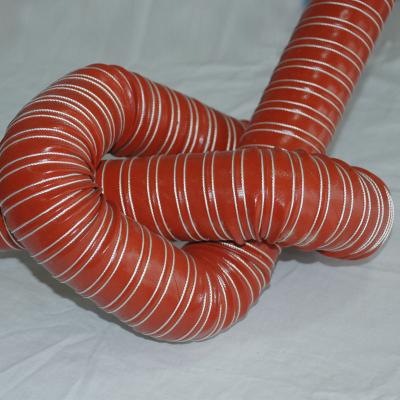 China Machine Silicone Fiberglass Air Duct Hose Air Hoses High Temperature Hot Air Duct for sale