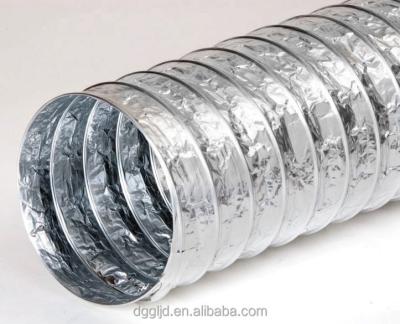 China Aluminum Foil Flexible Pipe Duct Single/Double Layers Aluminum Foil for sale