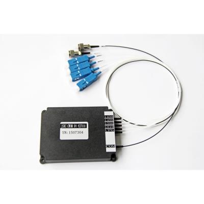 China FTTH fiber optic WDM splitter 4CH mux demux SC LC UPC APC 1270-160nm CWDM module for sale