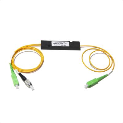 China OEM 3ports 1310nm 1490nm 1550nm FWDM WDM Fiber optic splitter coupler FWDM ABS Box FWDM for sale