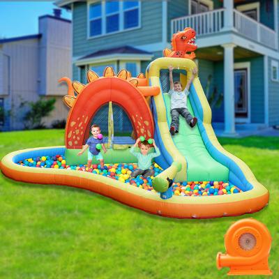 China Oxford Cloth Factory EN71 Giant Inflatable Bounce Castle Water Slide Toddler Ball Pit Waterslides in stock with big discount for sale