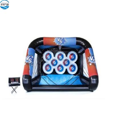 China Entertainment Outdoor Interactive Game Inflatable Football Shooting,Combi Inflatable Sports Stadium With IPS System,Inflatable Shooting Game For Adults for sale