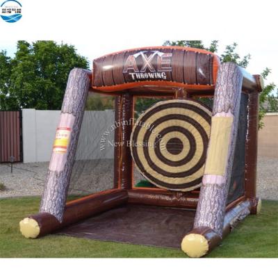 China High Quality Customized Outdoor Entertainment Inflatable Lumberjack Ax Game Throwing Toys For Party for sale