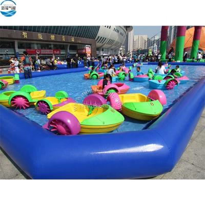 China Different Sizes Hand Water Pedal Paddle Boat Row Boat, Water Paddle Boat With Inflatable Pool Customized Size for sale