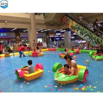 China HDPE Factory UV Inflatable Hand Pedal Boat for Kids, Amusement Park Handle Commercial Rental Boat for sale