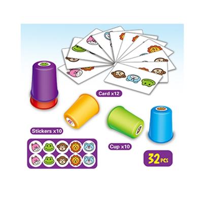 China ROD Amazon Tending ROD 2021 Educational and Creative Animal Poker and Stacking Cups Kids Toys Games for Kids for sale