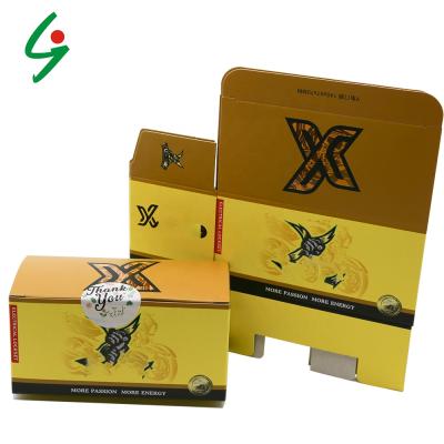 China Custom design hemp recyclable folding paper box with rich exp for sale