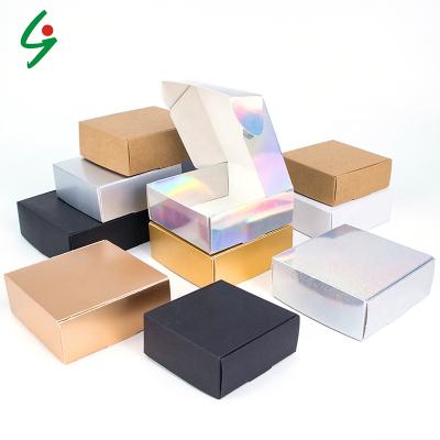 China Recycled White Packaging Materials Kraft Paper Cardboard Black Cardboard Festival Party Gift Box Soap Cardboard Backs Customized Size And Logo Printing for sale