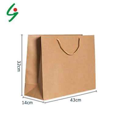 China Factory Wholesale Custom Printed LOGO Dark Blue Kraft Paper Bag Recyclable for sale