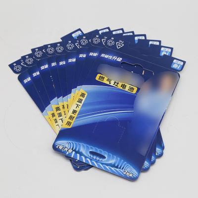 China paper & High Quality Custom Color Print Blister Card Paper Packing Cardboard Product Back Card With Aircraft Hole for sale