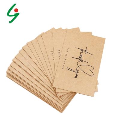 China paper & Cardboard Custom Greeting Tags Thank You For Your Order Wrapping Paper Card For Small Store DIY Gift Opens Decoration Card For Small Business for sale