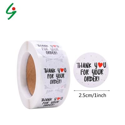 China Waterproof Custom Logo Printing 2021 Bands High Quality Square Gold Thank You Label Stickers for sale