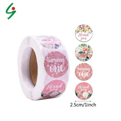 China Waterproof Custom Logo Printing 2021 Bands High Quality Square Gold Thank You Label Stickers for sale