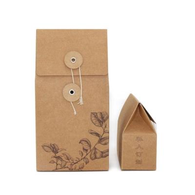 China Logo Restaurant To Go Grocery Recyclable Brown Kraft Paper Custom Printing Carrier Bags With Flat Handles for sale