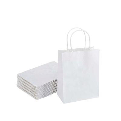 China Recyclable Custom Wholesale Paper Fast Food Kraft Takeout Paper Bags Are Used For Shopping Packaging In Shopping Malls for sale