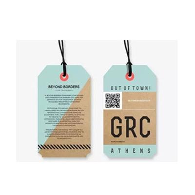 China Viable Exquisite Form Of Clothes Trademark Label Paper Hang Tags Customization Size And for sale