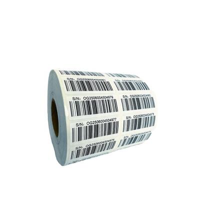 China Waterproof Barcode Thermal Self Adhesive White Pricetag Label Waterproof Oilproof Tear Resistant Sticker Labels for sale