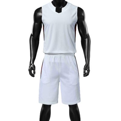 China 2022 ODM&OEM Hot Wholesale Antibacterial Customs Agents Training Gym Fitness Running Sportswear Set Logo Men Sport Wear Basketball Number Short Suits for sale