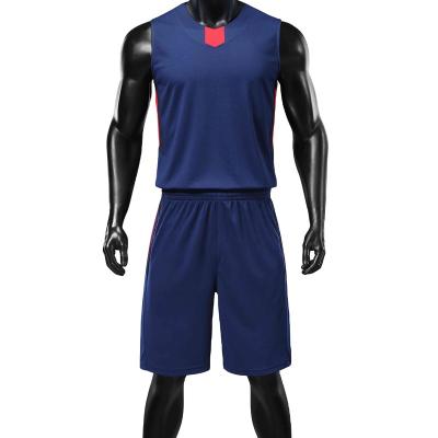 China 2022 ODM&OEM Antibacterial Custom Hot Sale Wholesale Gym Fitness Running Running Sportswear Sets Basketball Number Logo Men Sport Wear Short Suits for sale