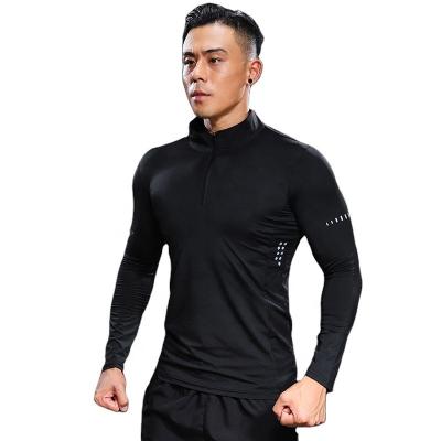 China 2022 Breathable New Type Tops Sale Sports Running Tights Yoga Gym Fitness Long Sleeve Jogging Active Training T-shirts Men Sports Zipper for sale