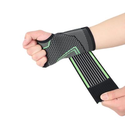 China Healthy Protective Nylon Knitting Palm Sleeve Compression Wrist Support Palm Support Wrist Brace for sale