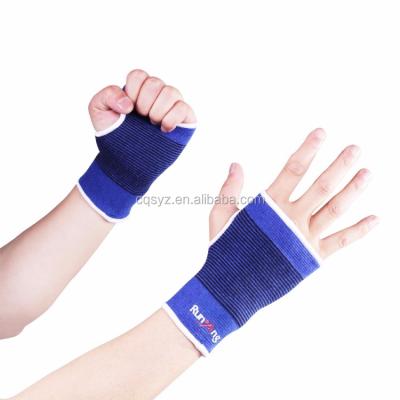 China Hot Selling Healthy Protective Knitted Elastic Sports Palm Brace Protector Knitting Pairs Elastic Wrapped Wrist Support for sale