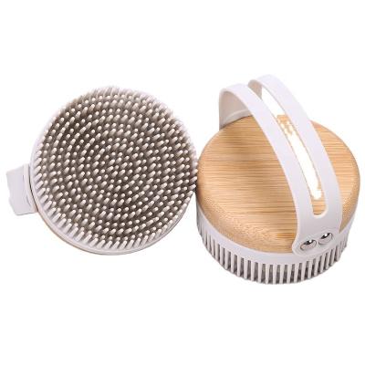 China EXFOLIATE body wash shower tool and silicone body brush facial massage body cleaning brush for shower for sale